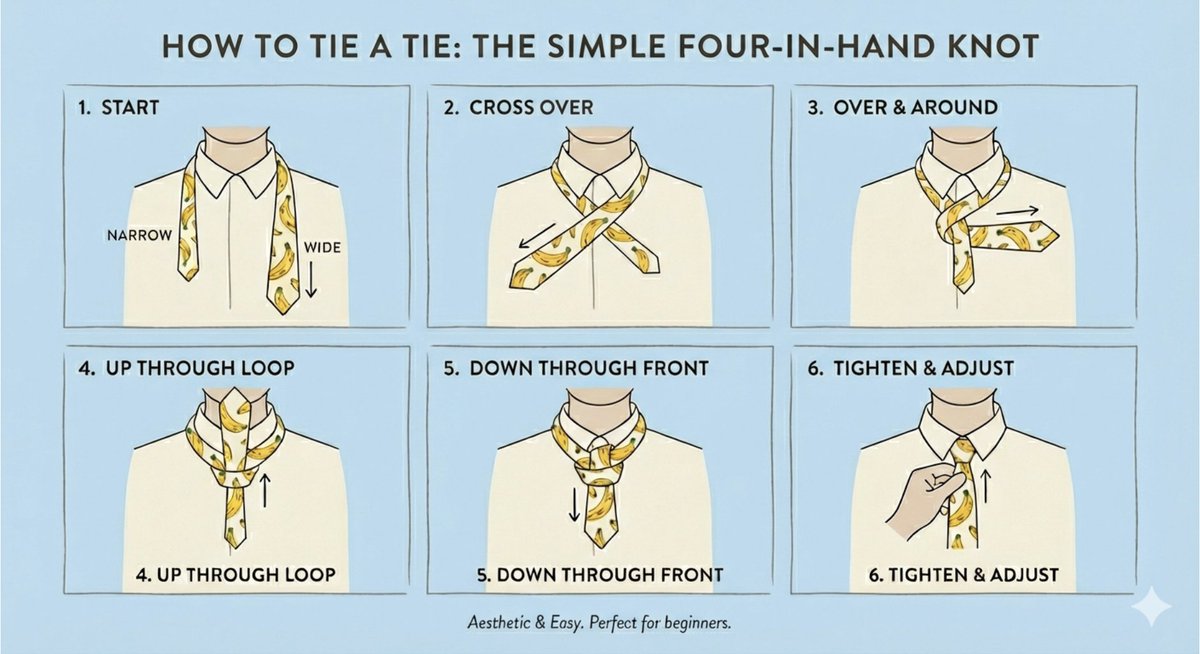 nano banana, how do you tie a tie?