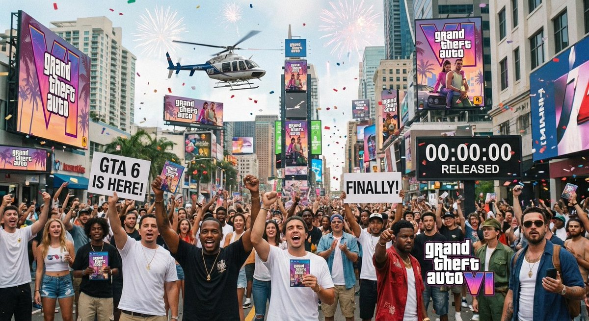 A photo of the world when GTA 6 is released.