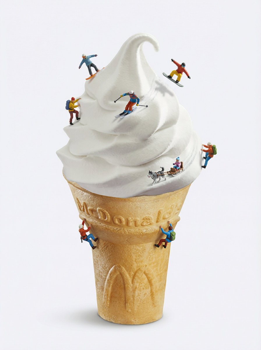 Add ultra-tiny realistic skiing, snowboarding, and winter-sports action figur...