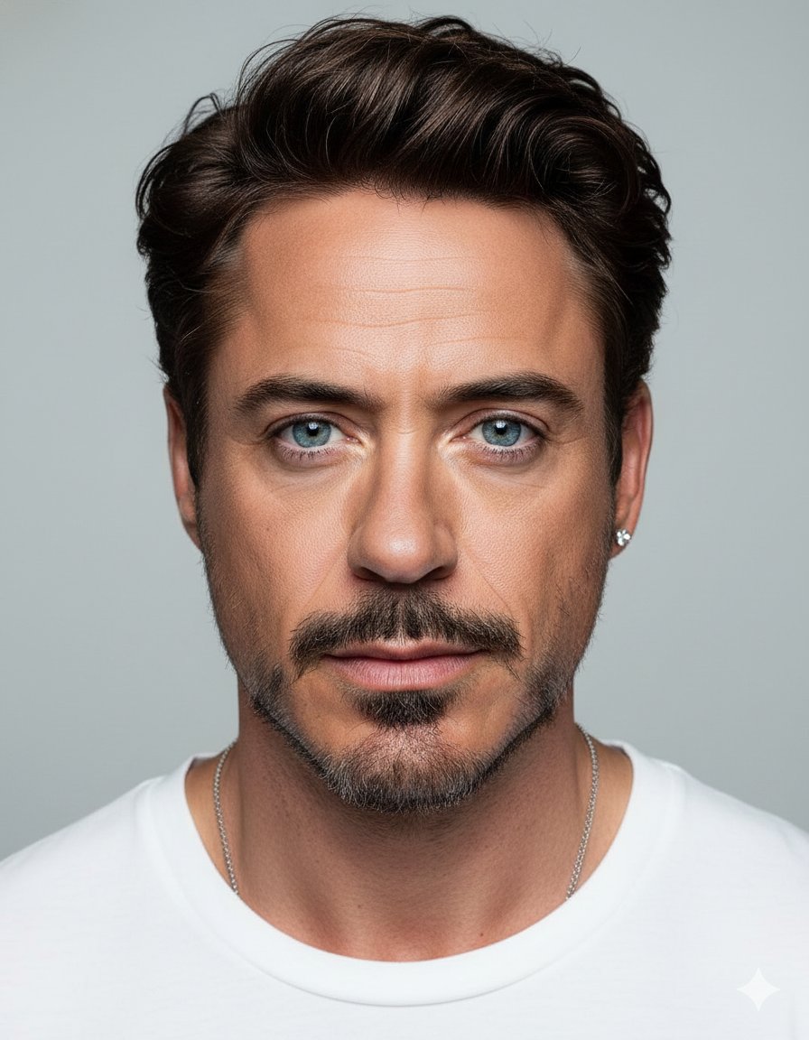 Hyper-realistic portrait of a strikingly handsome young man in his mid-20s, f...