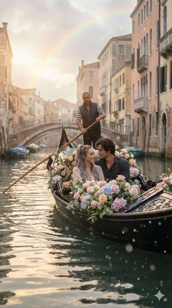 {"scene":{"location":"Venetian canal","elements":{"couple":{"pose":"sitting c...