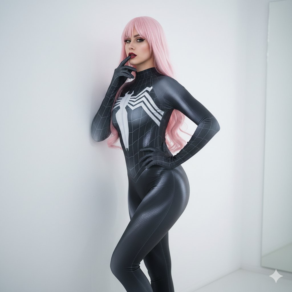 {"prompt":"{highly detailed} {full-body portrait} of a {female cosplayer} wea...