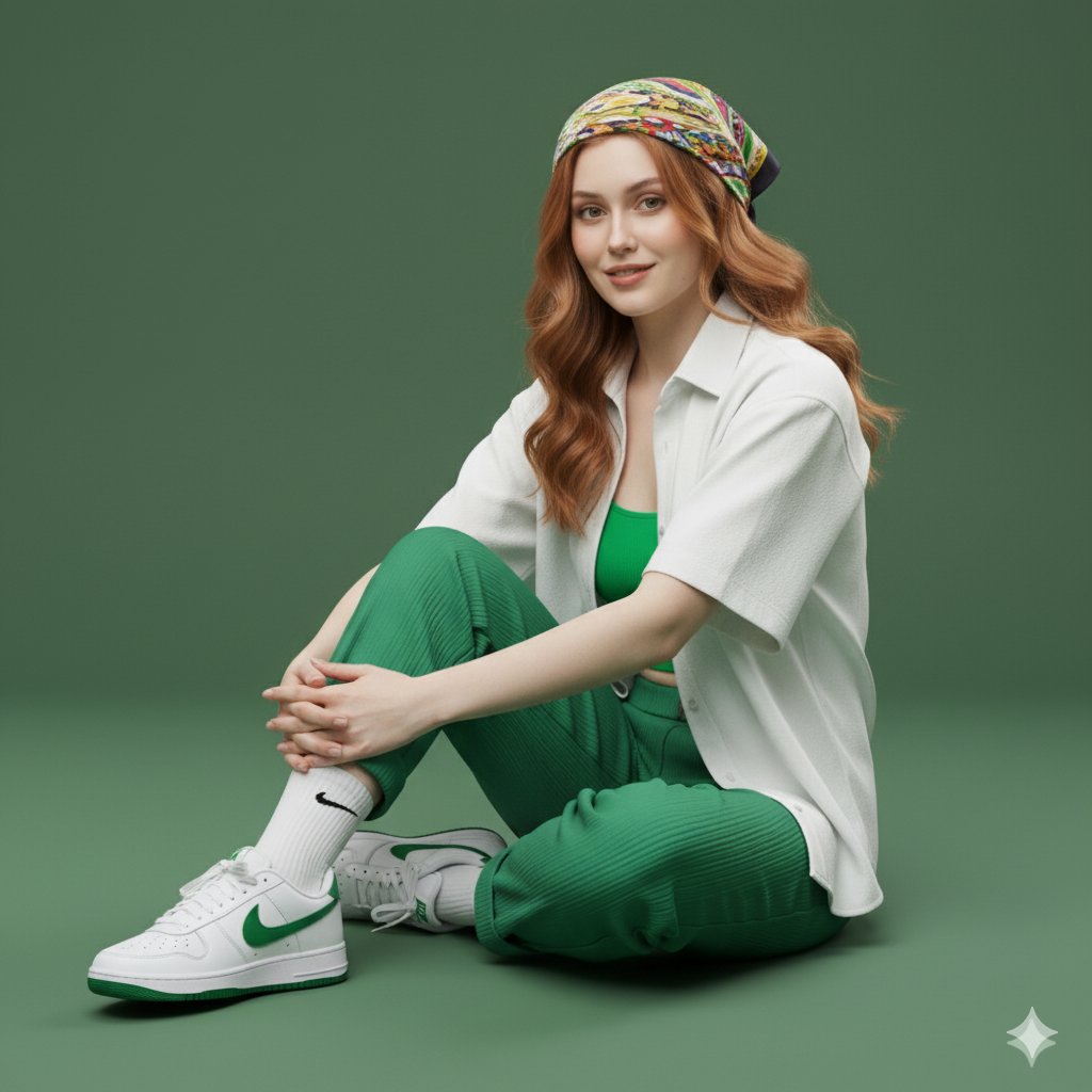 A 64K DSLR shot resolution of an A young woman (same face as the uploaded ima...