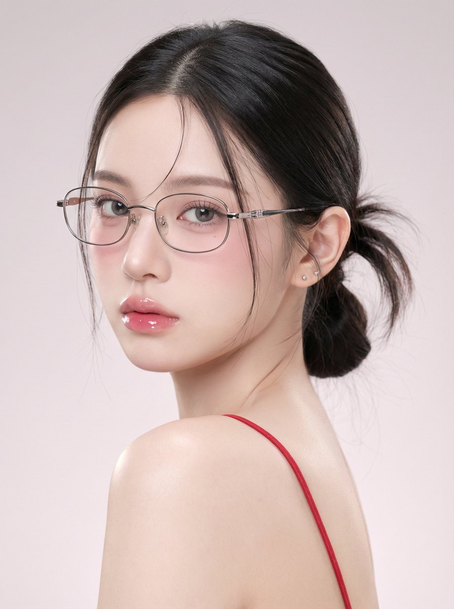 一、画面主题 1 人物类型：年轻女性单人半身近景肖像