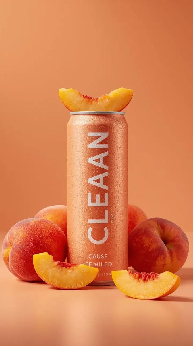 Peach Beverage Ad