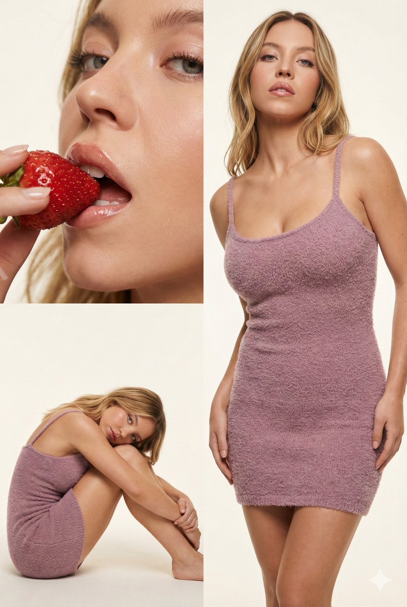 Strawberry Dress Collage